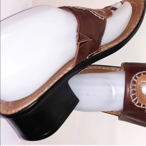 Great leather Josef Seibel Sandals floral - Picture 5 of 8